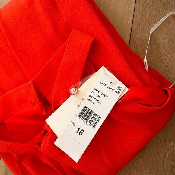 Julia Jordan Halter Neck Jumpsuit ORANGE - Picture 4 of 4